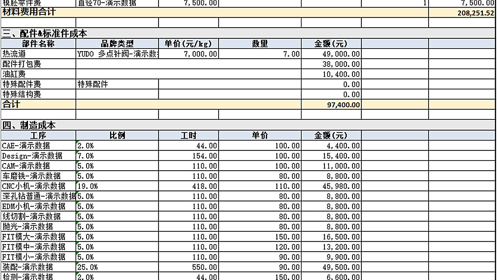 一键导出表单 · 视图二